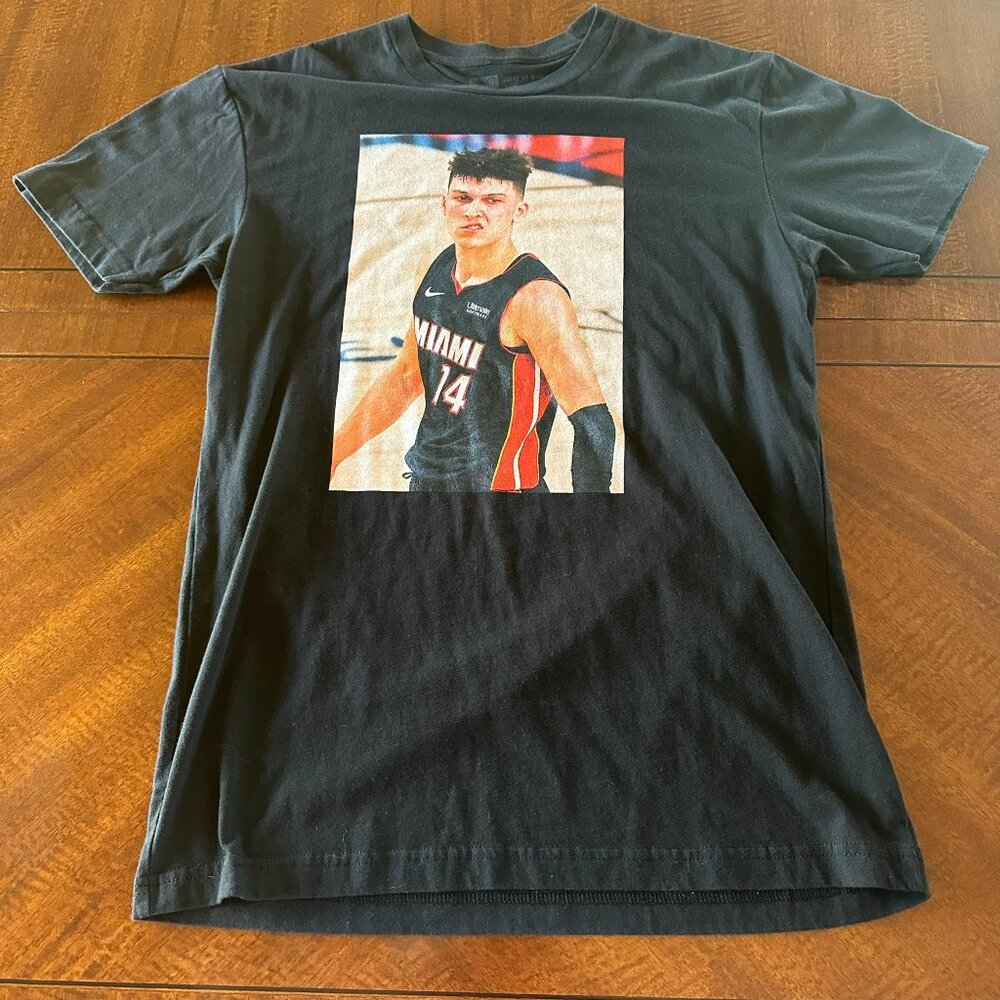 Tyler Herro Mean Mug Miami Basketball Fan T Shirt Small Black‎ Court Culture
